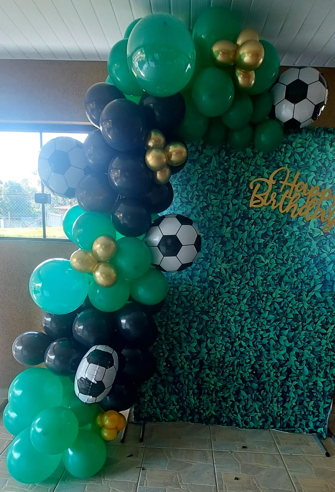 Balões para decoração com tema de futebol
